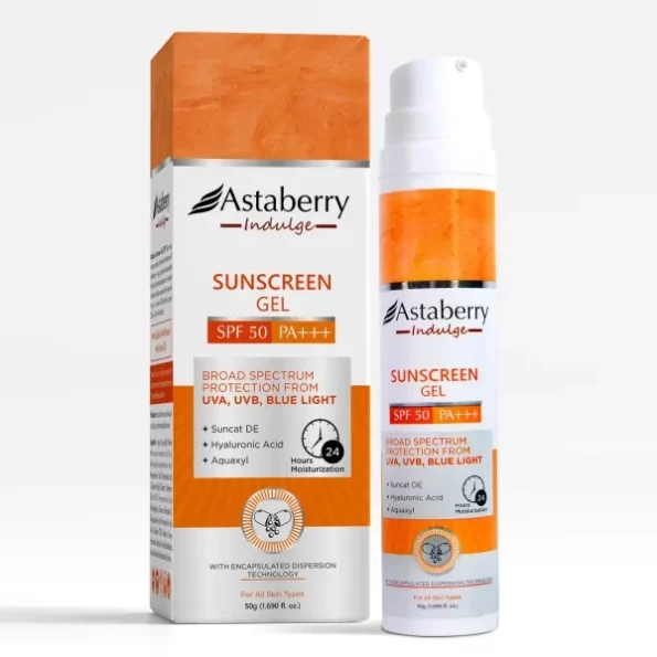 Astaberry Indulge Sunscreen Gel SPF 50 PA+++ - 50g, Herbkart8t771qo27Pq9qL.webp, Herbkart8t771qo27Pq9qL