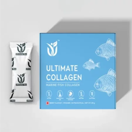 Ultimate Marine Fish Collagen | Berry Flavour |Strengthens Hair,Skin,Nails, Joints,Bone Health,Minimise Wrinkles&Pigmentation|Vitamin C,Zinc,Biotin|Youthful Radiant Skin for Men & Women|210 Grams