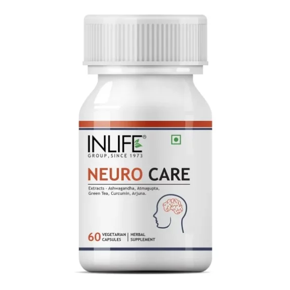 INLIFE Neuro Nerve Care Health Supplement - Ashwagandha, Green Tea, Turmeric (Curcumin), Arjuna, Atmagupta Extracts 500 mg - 60 Vegetarian Capsules (Pack of 1, 60), Herbkart8t761M5OVvOIYL.webp, Herbkart8t761M5OVvOIYL