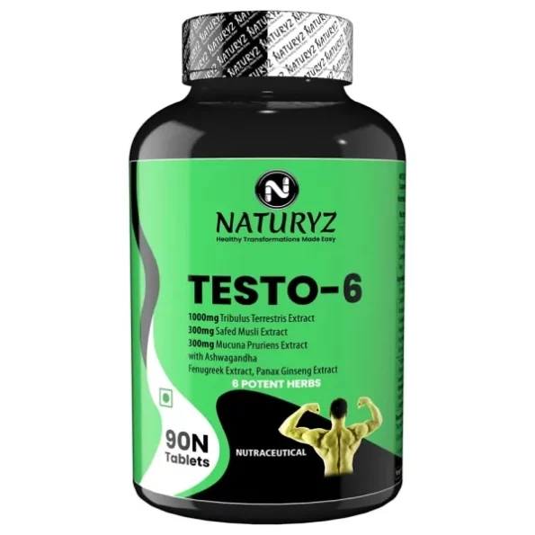 Naturyz Testo-6 Plant based Supplement For Men 2100mg per serving - 90 Tablets, Herbkart8t761xJDEg4QvL.webp,