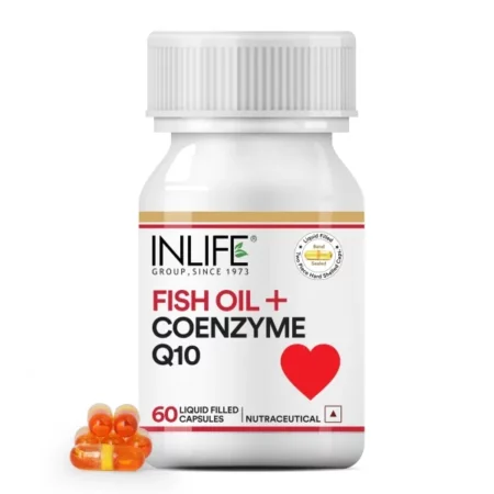 Inlife Fish Oil Omega 3 Coenzyme Q10 Supplement - 60 Capsules