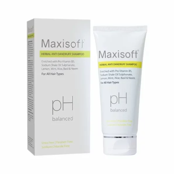 Maxisoft Herbal Anti Dandruff Shampoo | Controls Dandruff | for Dry and Frizzy Hair | Hair Fall Control |for Women & Men | SLS & Paraben Free 100ml (Pack Of 1), Herbkart8t751gmVY9IAPL.webp, Herbkart8t751gmVY9IAPL