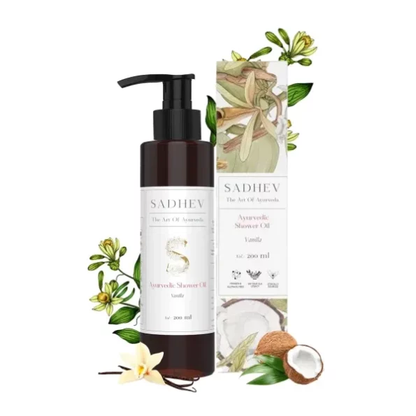 Sadhev Vanilla Shower Oil - 200ml, Herbkart8t761nzh20EC76L.webp, Herbkart8t761nzh20EC76L