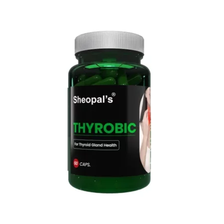 Sheopal's Thyrobic Ayurvedic Capsule Supplement - Rapid Action Formula with Kanchanar, Haldi, Sankh Bhasma, Amla, and Saunf - Supports Thyroid Health, Healthy Glands, and Cellular Metabolism - 60 Caps