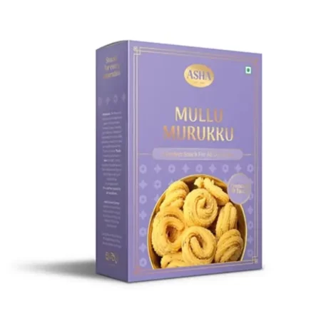 Asha Sweets 200g Mullu Murukku Snack, Healthy Namkeen Perfect for Traditional Tea Time, South Indian Snack, Namkeen Made With Fresh Ingredient