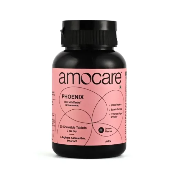 Amocare Booster Tablets for Men (30 Chewable Tablets - Lemon Flavour) available on Herbkart