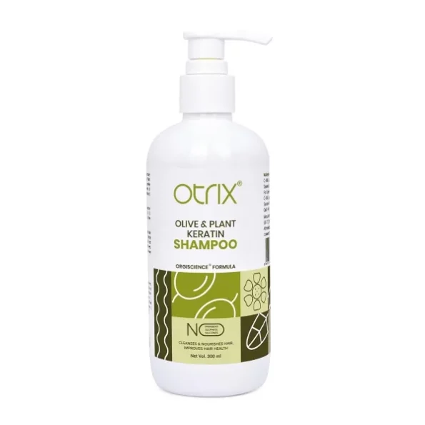 Otrix Olive & Plant Keratin Shampoo | For Strong and Lustrous Locks | Sulphate-Free, Hydration Boost, Hair Repair Formula | Shampoo For Women and Men | 300ml, Herbkart8t751E75PNwm3L.webp, Herbkart8t751E75PNwm3L