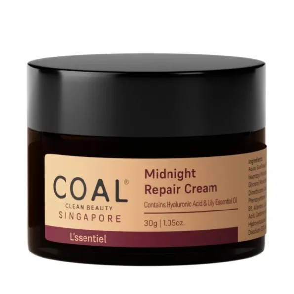 COAL Clean Beauty Midnight Repair Cream with Hyaluronic Acid & Lily Oil 30g, Herbkart8t751ovpZKE6HL.webp, Herbkart8t751ovpZKE6HL