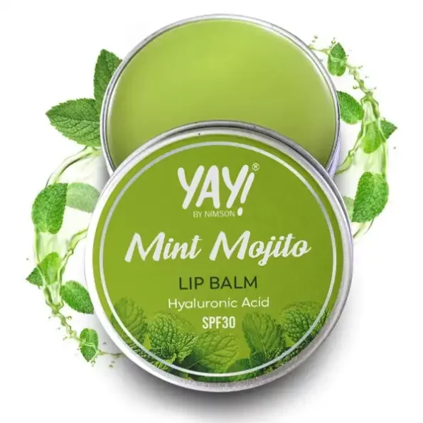 Yay! By Nimson Mint Mojito Lip Balm, With Hyaluronic Acid with SPF 30 - 50g, Herbkart8t78148dyxDy2L.webp,