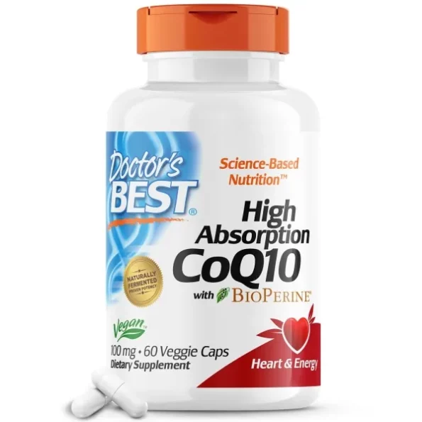 Doctor's Best, High Absorption CoQ10, with BioPerine, 100 mg, 60 Veggie Caps., Herbkart8t761fcnRncTwL.webp, Herbkart8t761fcnRncTwL