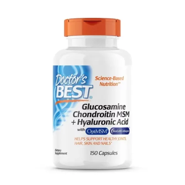 Doctor's Best, Glucosamine Chondroitin MSM + Hyaluronic Acid,Pack Of 150 Capsules, Herbkart8t761pWQcZYDaL.webp, Herbkart8t761pWQcZYDaL