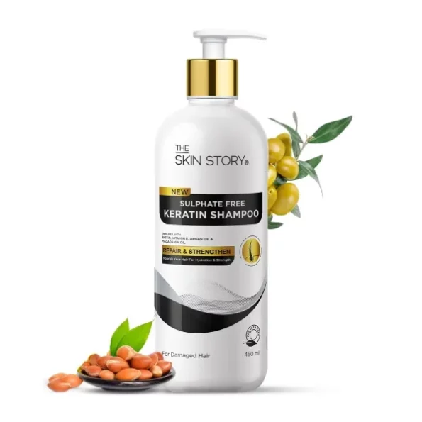 The Skin Story Sulphate Free Keratin Shampoo (450ml), Herbkart8t761sSUD1OJWL.webp, Herbkart8t761sSUD1OJWL