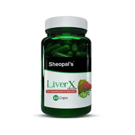 Sheopal's Liver X Factor Factor - Ayurvedic Supplement for Liver Detox and Fatty Liver - Helps Reduce Alcohol-Induced Damage - Contains Kutki - 60 Capsules