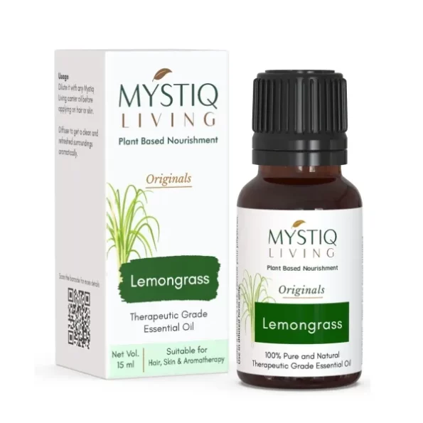 Mystiq Living Lemongrass Essential Oil -15 ML, Herbkart8t761w79rWNKCL.webp, Herbkart8t761w79rWNKCL