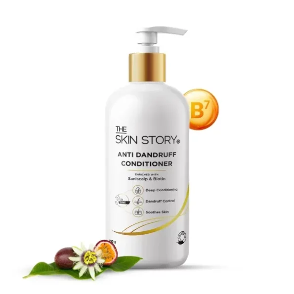 The Skin Story Anti Dandruff Control Hair Conditioner 3 in 1 for Dry & Damaged Hair Long Lasting Shine for Dry Frizzy Hair Enriched with Saniscalp & Biotin 250gm, Herbkart8t761i-VZcNhgL.webp, Herbkart8t761i VZcNhgL