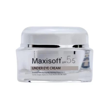 Maxisoft Under Eye Cream | For Dark Circles, Eye Puffiness, Fine Lines & Wrinkles | Mineral Oil Free | Paraben Free (Pack of 1 X 30 gm)
