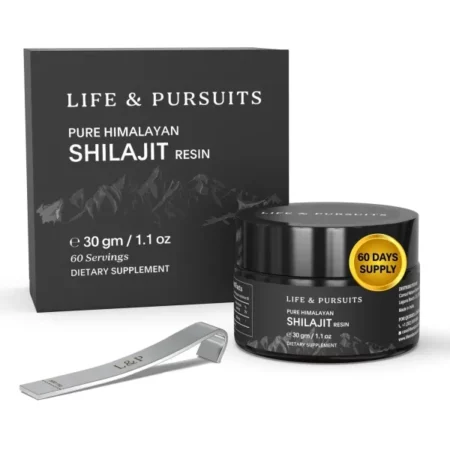 Life & Pursuits Pure Himalayan Shilajit Resin 30 gm | Natural Gold Grade Dietary Supplement for Men & Women| High Potency, Energy & Immune Support|85+ Trace Minerals, Rich in Fulvic Acid |30 gm (Pack of 1)