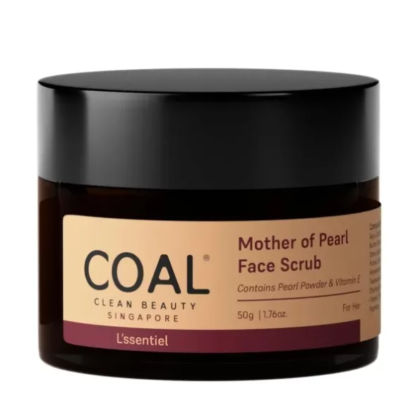 COAL Clean Beauty Mother of Pearl Face Scrub with Pearl Powder & Vitamin E 50g, Herbkart8t751ElQODdg7L.webp, Herbkart8t751ElQODdg7L