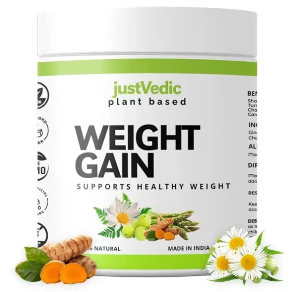 Just Vedic Weight Gain Drink Mix (200 Grams Powder), Herbkart8t751ZDeE6s20BL.webp, Herbkart8t751ZDeE6s20BL