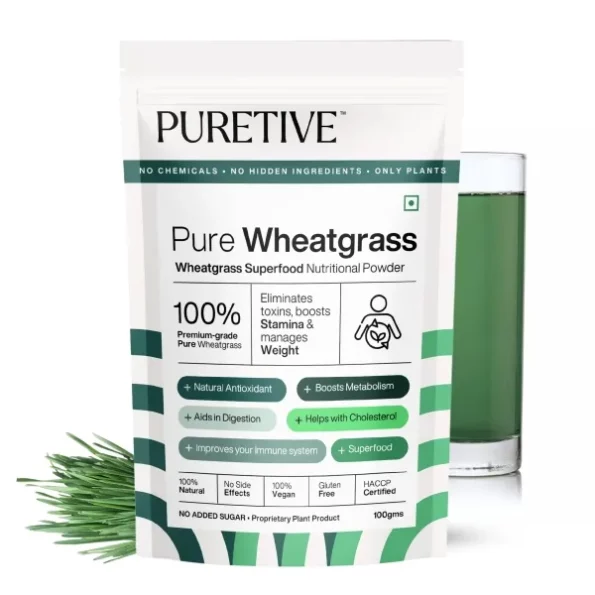 Puretive Wheatgrass Powder, For Energy, Detox, Immunity Booster, Skin Health 100gms, Herbkart8t771hlm2cJbkL.webp, Herbkart8t771hlm2cJbkL