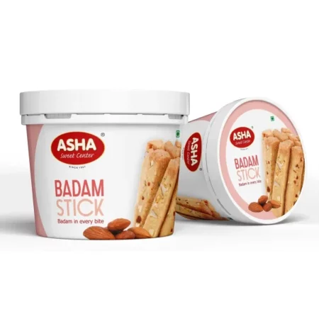 ASHA SWEETS Badam Cookies 200g | Pure Butter Almond Biscuits | Crunchy Gluten Free Badam Sticks Baked Fresh