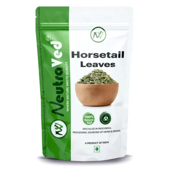 NeutraVed Horsetail Leaves for Hair Growth and Horsetail Tea - 50g available on Herbkart