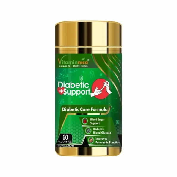 Vitaminnica Diabetic Support - 60 Capsules available on Herbkart