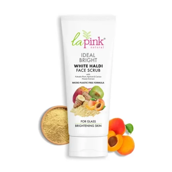 La Pink Ideal Bright Face Scrub with White Haldi & Kakadu Plum 100g, Herbkart8t761yh8xQ20XVL.webp,