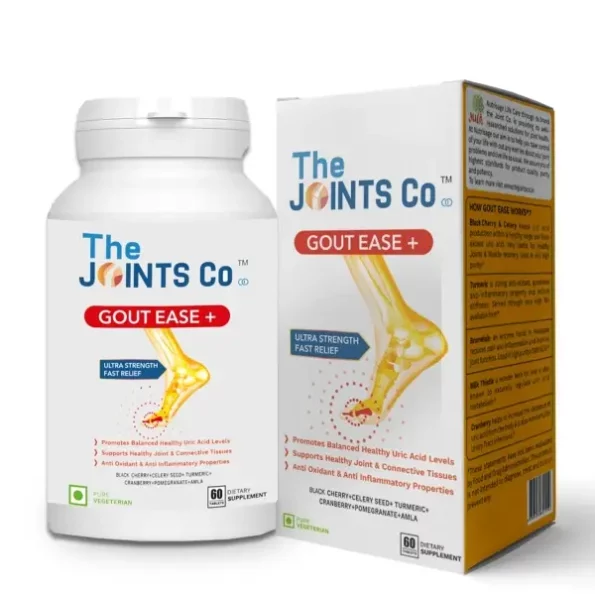 The Joints Co Gout Ease Plus, Advanced Uric Acid Cleanse formula 60 Veg Tab, Herbkart8t761kL6cgx4ZL.webp,