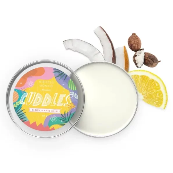 Hibiscus Monkey Cuddles, Elbow & Knee Balm | Reduces Discoloration, Deeply Moisturizes Dry and Rough Skin | Shea butter, Coconut Milk Oil, Vitamin E | Natural, Chemical Free | 50g, Herbkart8t771klbNaRcoL.webp, Herbkart8t771klbNaRcoL
