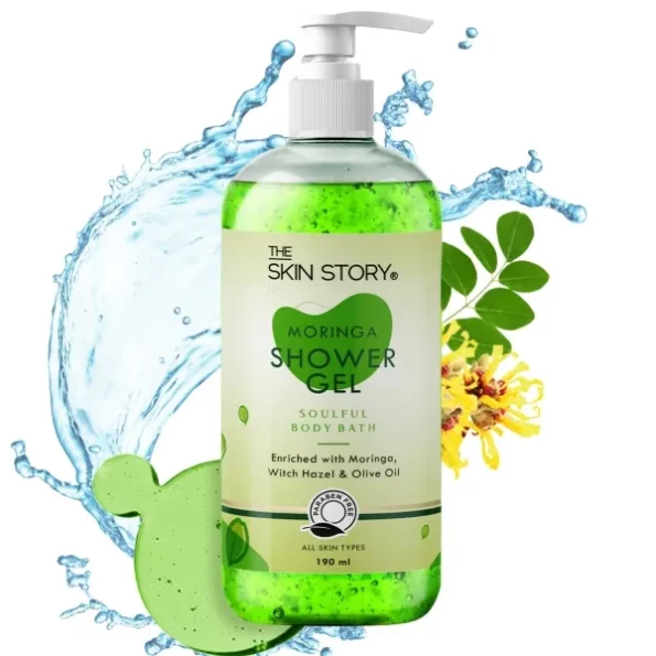The Skin Story Reviving Body Wash Shower Gel | For Soft, Smooth & Moisturized Skin | with Moringa & Olive Oil | Antioxidant Rich Paraben Free 190ml, Herbkart8t771dXMhBj202L.webp, Herbkart8t771dXMhBj202L