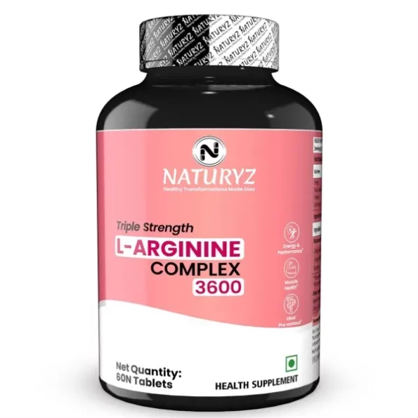 Naturyz Triple Strength 3600mg L-Arginine Complex - 60 Tablets, Herbkart8t761G6SNltKgL.webp, Herbkart8t761G6SNltKgL