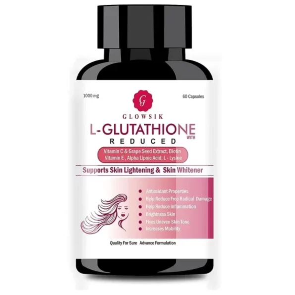 GLOWSIK L-Glutathione 1000 mg 60 Capsules with Vitamin C & E, Herbkart8t7613S0ZHu9CL.webp, Herbkart8t7613S0ZHu9CL