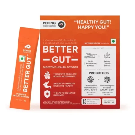 PEPING Better Gut Health Supplements for bloating relief, enhanced digestion and immunity | Probiotics for Gut Health for Women and Men (15 Days Pack)