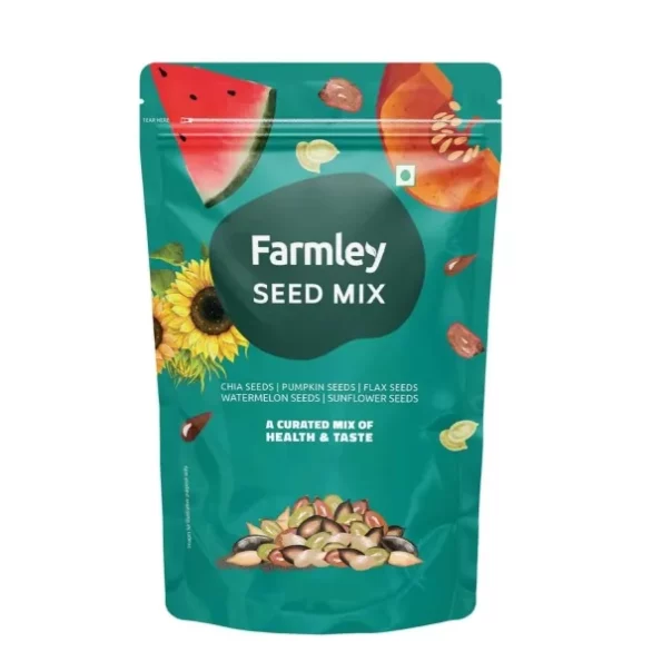 Farmley Premium Seeds Mix for Eating, 160g, 5 Super Seeds in 1 Mix, Herbkart8t761x7ZW054TL.webp,