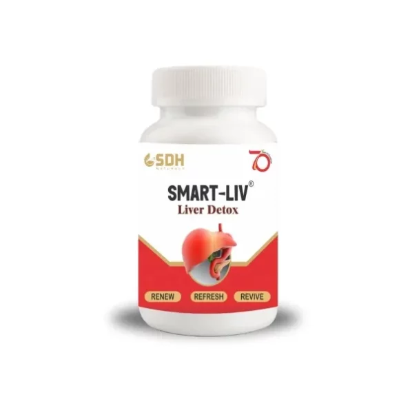 SDH Naturals Smart Liv Liver Detox Capsules | Ayurvedic Liver Health Supplement | Milk Thistle, Kutki, Bhringraj, and Punarnava | 60 Veg Capsules, Herbkart8t741gC9-DPziL.webp, Herbkart8t741gC9 DPziL