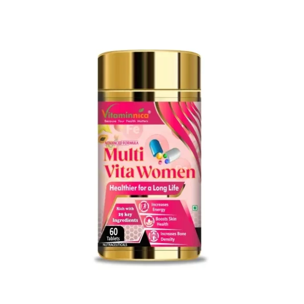 Vitaminnica Multivitamins for Women with Vitamin A & 28 other nutrients - 60 Tablets available on Herbkart