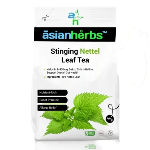 Asian Herbs Natural Himalayan Stinging Nettle Tea - Herbal Tea for Wellness, Detox & Vitality | Packed with Nutrients, Antioxidants & Minerals (100grams), Herbkart8t761Pu-dNl3dL.webp, Herbkart8t761Pu dNl3dL