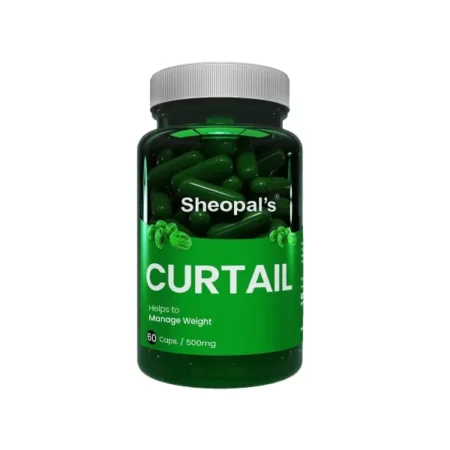Sheopals Curtail Fat Burner, Advance Weight Management Supplement with Ajwain, Ashwagandha, Lavang Fat Burner For Men & Women 60 Capsules (Pack of 1)
