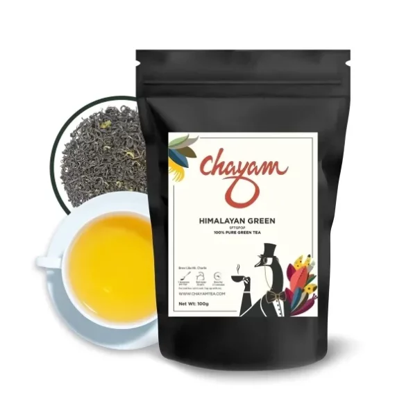 CHAYAM Himalayan Green Tea, 100% Pure Natural Whole Leaf (250 grams) available on Herbkart