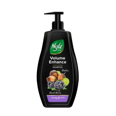 Nyle Naturals Volume Enhance Shampoo |For Voluminous Hair |With Reetha, Blackberry & Amla |Gentle & Soft Shampoo For Men & Women, 400ml