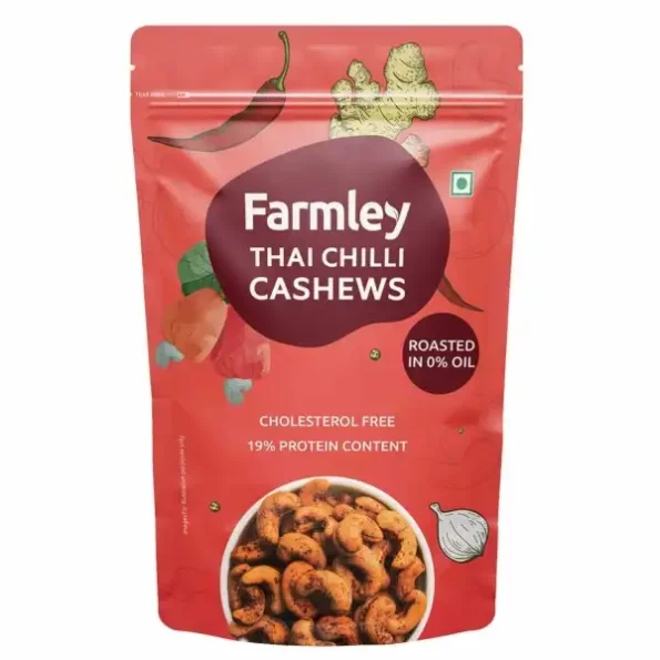 Farmley Premium Thai Chilli Roasted Dry Nut Cashew Snacks 160g, Herbkart8t771CpascAuqL.webp, Herbkart8t771CpascAuqL