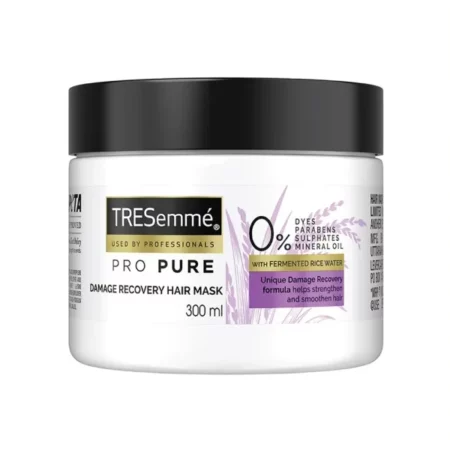 TRESemme Pro Pure Damage Recovery Mask, With Fermented Rice Water, Sulphate Free & Paraben Free, For Damaged Hair, 300 Millilitre, Sunflower