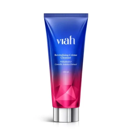 Viah Revitalising Creme Cleanser for Anti Ageing, Detox, Pollution Defense | Repairs Skin Barrier, Intensely Moisturises, Firms Skin with Pollushield, Centella Asiatica, Vegan Collagen - 120 ml