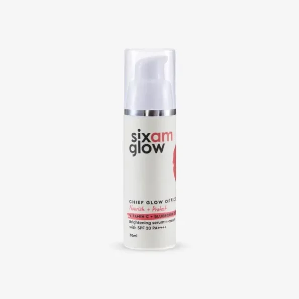 SIX AM Chief Glow Officer Serum-n-Cream SPF 20 PA++++ | 10% Vitamin C & 2% Niacinamide | Anti-Pigmentation Serum for Dark Spots, Dull Skin, Uneven Skin Tone | All Skin Types, 30 ml, Herbkart8t7413GVRg8vgL.webp, Herbkart8t7413GVRg8vgL