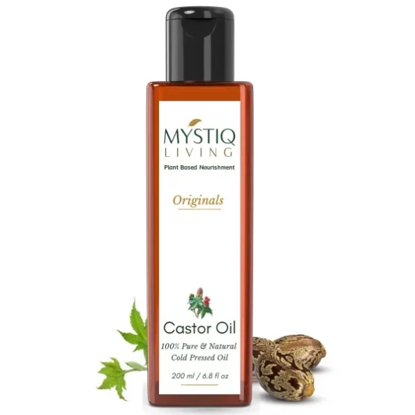 Mystiq Living Castor Oil - 200 ML, Herbkart8t761uRLyE44uL.webp, Herbkart8t761uRLyE44uL