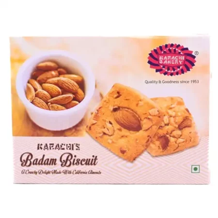 Karachi Bakery Badam Biscuits, 400 g/300 g (Weight May Vary)