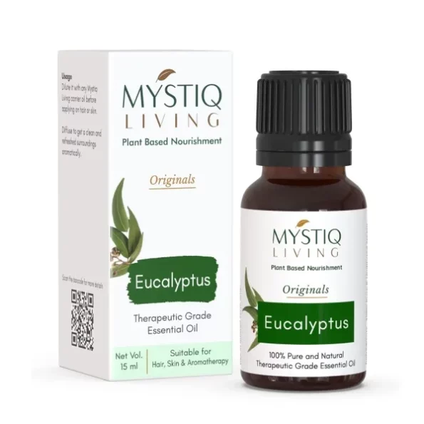 Mystiq Living Eucalyptus Essential Oil - 15 ML, Herbkart8t7619RXgpbALL.webp, Herbkart8t7619RXgpbALL