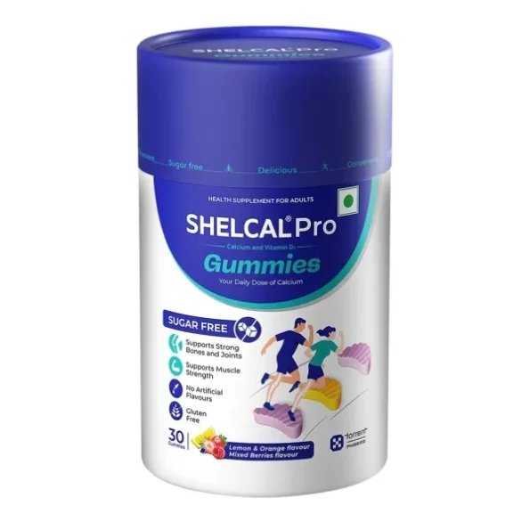 Shelcal Pro Gummies | Calcium & Vitamin D3 | Sugar Free Gummies | Supports Strong Bones & Joint | Lemon-Orange & Mixed Berries Flavours(30 Gummies) - By Torrent Pharma, Herbkart8t761ilSc20WywL.webp, Herbkart8t761ilSc20WywL