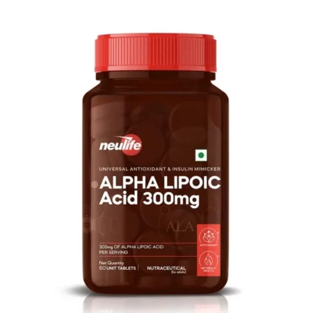 Neulife ALA (Alpha-Lipoic Acid) 300mg Capsules | Antioxidant Supplement Powerhouse + Insulin Mimicker | Gluten Free & Non-GMO | (60 Tabs)